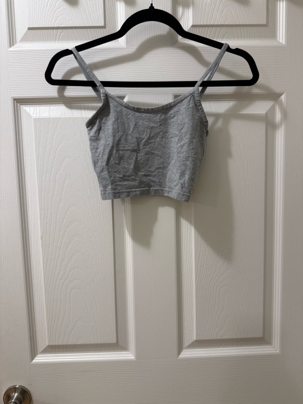 TNA Gray Cropped Camisole Tank Top